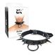 Men's Leather Choker with Spikes Art of Sex Archie Leather and Spikes Black One Size