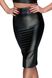 Leather-look pencil skirt Noir Handmade F152 Powerwetlook pencil skirt Black S