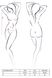 Еротичне мереживне боді монокіні з довгим рукавом і закритим плечем Passion YOLANDA BODY EL14303 фото 3