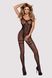 Bodystocking mesh jumpsuit with slit Obsessive F213 Black S/M/L