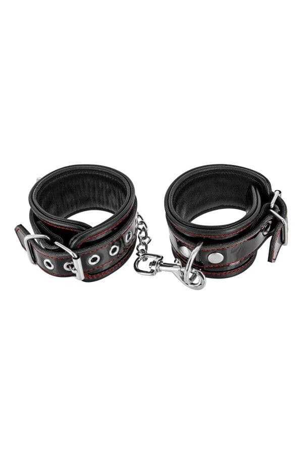 Наручники Fetish Tentation Premium Patent leather handcuffs Чорні One Size SX1099 фото