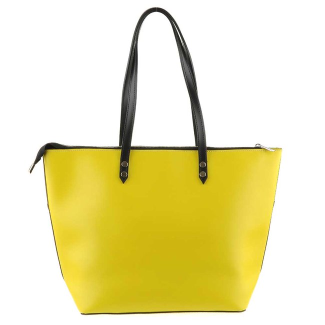 Шкіряна сумка шоппер Italian Bags 13345 13345_lemon фото