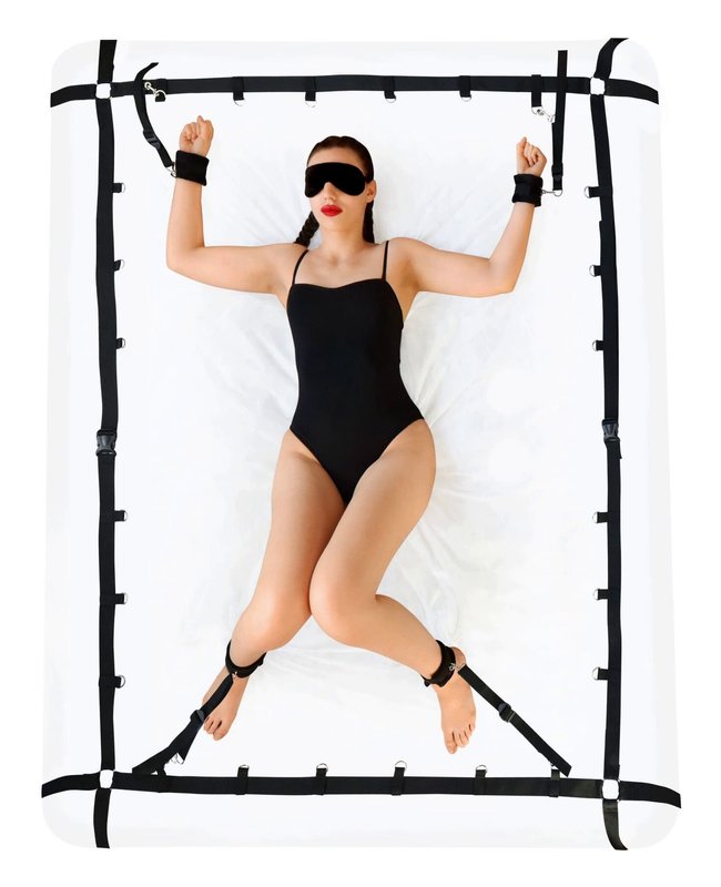 Розтяжка на ліжко Art of Sex BDSM Slave Game Чорна One Size