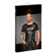 Men's T-shirt Noir Handmade H056 Men's T-shirt made of powerwetlook, Black, S, S