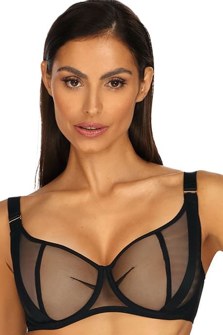 Ewa Bien Pryma B139 Soft Cup Bra, Black, 90D