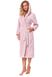 Warm long robe with hood L&L 2322 Soft, Нежно-розовый, L