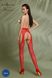 Erotic tights-bodystocking Passion ECO S003, Red, ONE SIZE, ONE SIZE