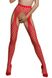 Erotic tights-bodystocking Passion ECO S003, Red, ONE SIZE, ONE SIZE