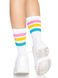 Носки женские в полоску Leg Avenue Pride crew socks Pansexual, 37–43 размер Белые SO8585 фото 4