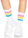 Носки женские в полоску Leg Avenue Pride crew socks Pansexual, 37–43 размер Белые SO8585 фото 3