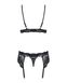 Set with belt Obsessive 810-SEG-1 set Black S/M