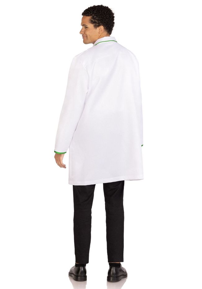 Leg Avenue Dr Graham O-Hash Costume, White, ONE SIZE, ONE SIZE