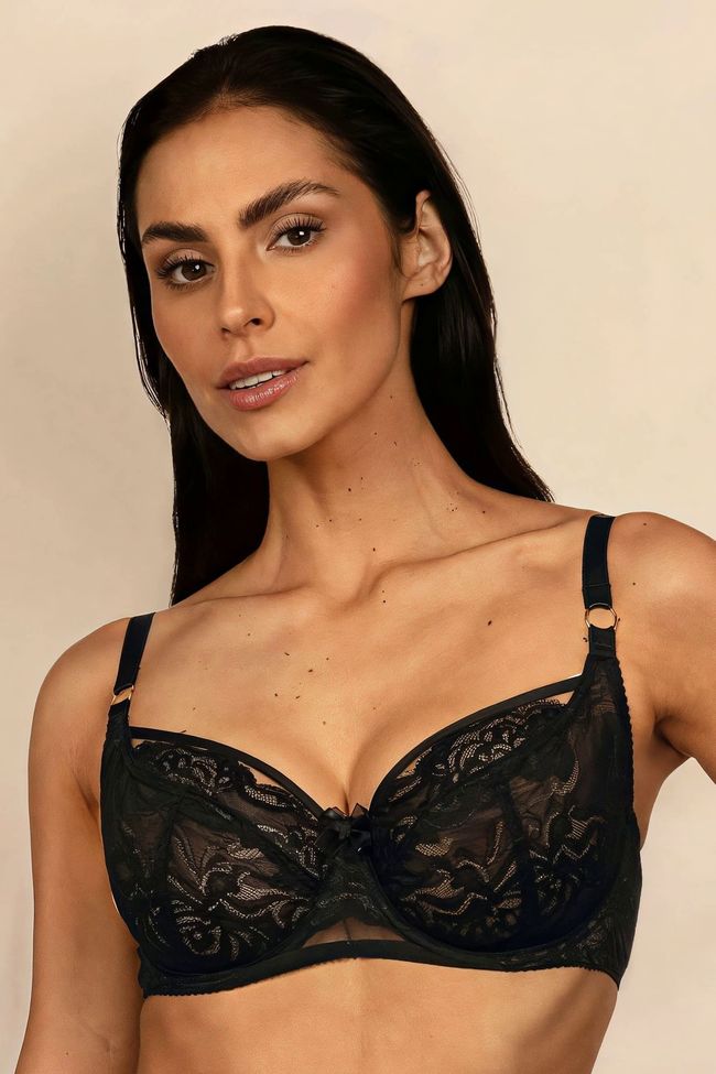 Ewa Bien Marisa B161 Soft Cup Bra (Marcia), Black, 90F