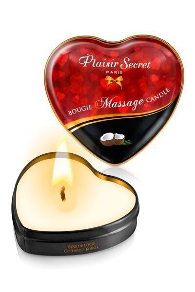 Масажна свічка ароматична сердечко Plaisirs Secrets (35 мл) SO1868 фото