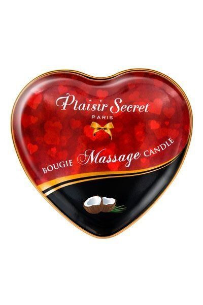 Масажна свічка ароматична сердечко Plaisirs Secrets (35 мл) SO1868 фото