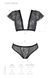 Lace set Passion LEAFA BIKINI ECO, Black, L, XL, L/XL