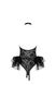Эротический ролевой костюм горничной Obsessive Frilles Черный S/M 94102 фото 3