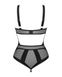 Bodysuit with slit Obsessive Chic Amoria otwarte Black M/L