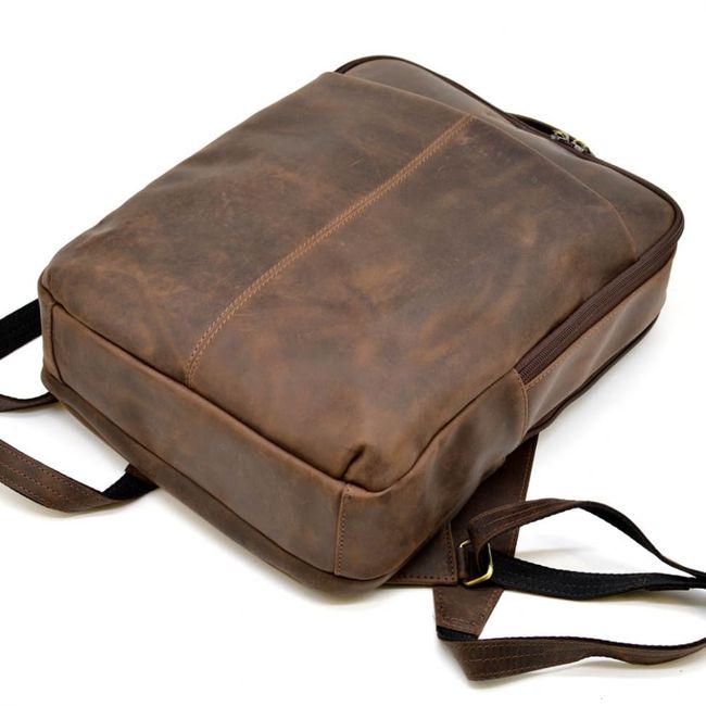 Кожаный рюкзак унисекс TARWA 7280, Коричневый