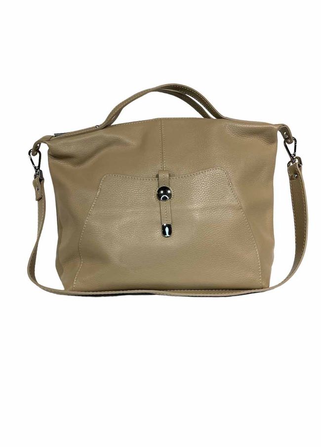 Стильная женская кожаная сумка Italian Bags 111802 111802_taupe фото