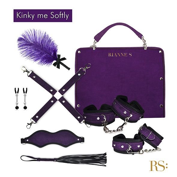 Подарочный набор для BDSM RIANNE S - Kinky Me Softly Purple: 8 предметов для удовольствия Фиолетовый SO3865-SO-✔️ фото