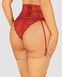 Gorgeous Lace Garter Belt Obsessive Lonesia, Red, L, XL, L/XL