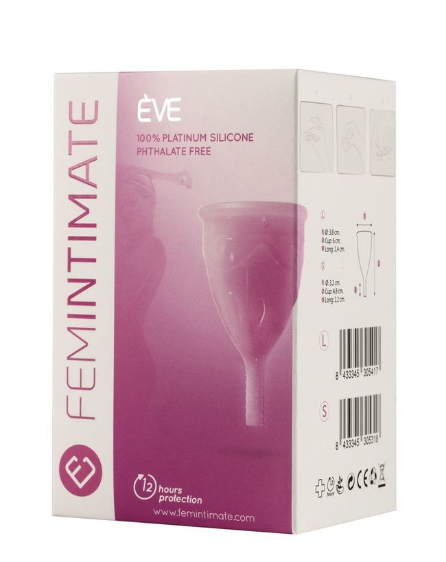 Менструальна чаша Femintimate Eve Cup розмір L, діаметр 3,8см, для рясних виділень Рожевий FM30541 фото