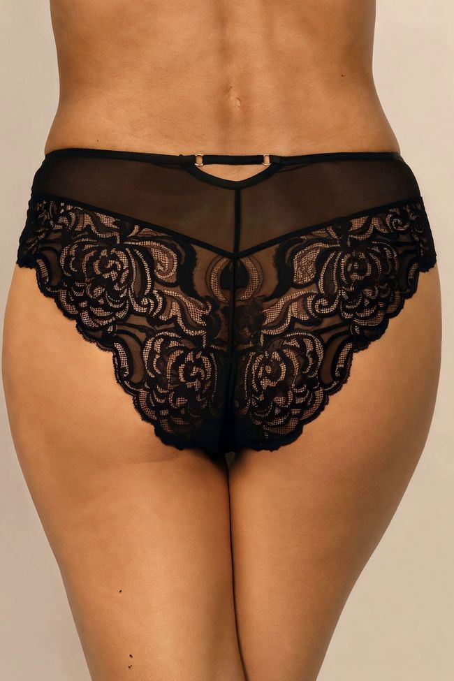 Lace Panties Brazilian Ewa Bien Marisa C322 (C511), Black, 2XL