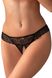 Thong with slit Obsessive Shibu otwarte Black S/M