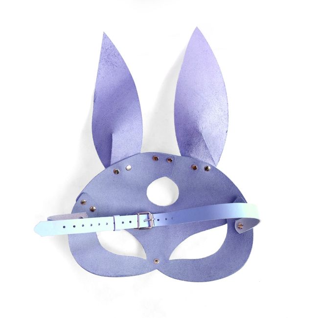 Шкіряна маска Зайчики Art of Sex Bunny mask One Size Лавандовий SO9648 фото