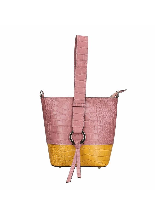 Шкіряна сумка на кожен день Italian Bags 10359 10359_roze фото