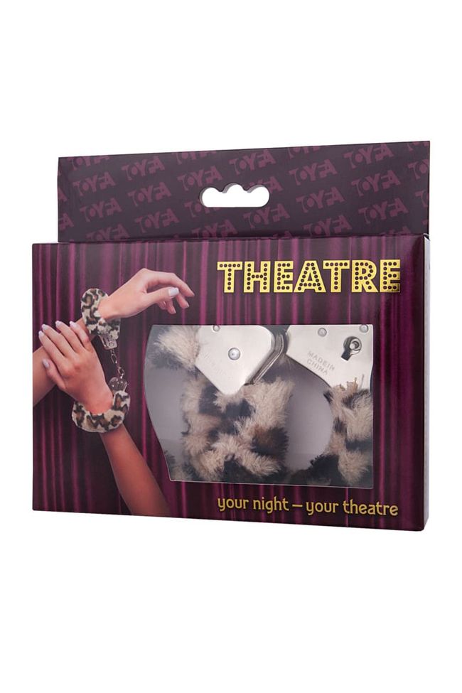 Наручники з хутром Toyfa Theatre 28 см Леопардові One Size 661100951034 фото