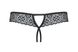 Thong with slit Obsessive Shibu otwarte Black S/M