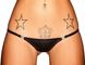 Seductive thong Noir Handmade P005 Panties (open on side) Black 3XL