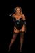 Эротический костюм кошечки (боди и перчатки) D&A Игривая Стефани Черный 2XL SO5050 фото 3