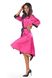 Anais Magenta long robe satin robe, Малиновый, S, M, S/M