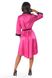 Anais Magenta long robe satin robe, Малиновый, S, M, S/M