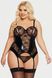 Softline Jessica Lace Corset, Black, XL