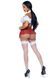 Ролевой костюм школьницы Leg Avenue Roleplay Naughty School Girl One Size Красно-белый SO7901 фото 9