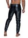 Men's treggings Noir Handmade H063 Powerwetlook treggings, Black, S, S