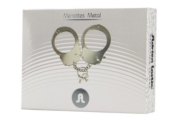 Наручники металеві Adrien Lastic Handcuffs Metallic (поліцейські) AD30400 фото