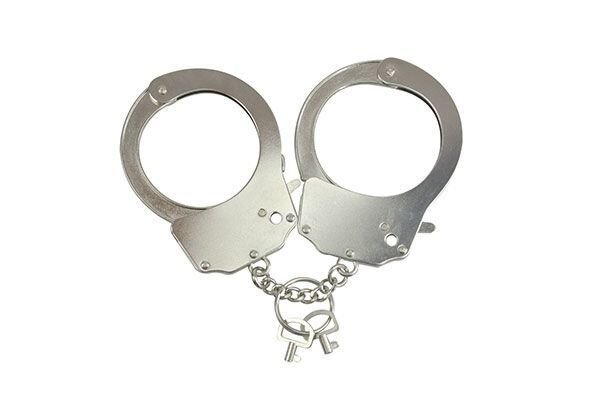 Наручники металлические Adrien Lastic Handcuffs Metallic (полицейские) AD30400-SO-✔️ фото