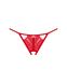 Thong with a slit Obsessive Ingridia otwarte Red XS/S