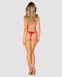 Thong with a slit Obsessive Ingridia otwarte Red XS/S