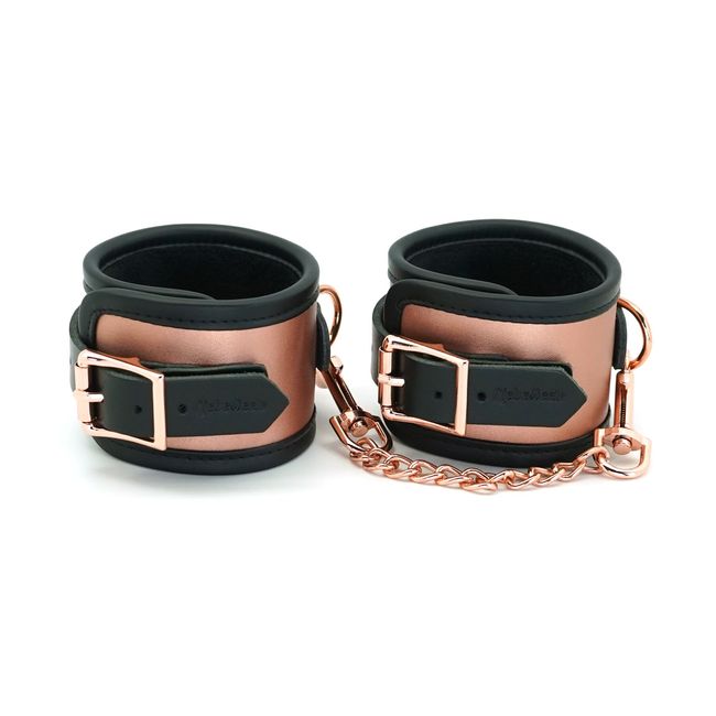 Liebe Seele Rose Gold Memory Ankle Cuffs Gold-Black One Size