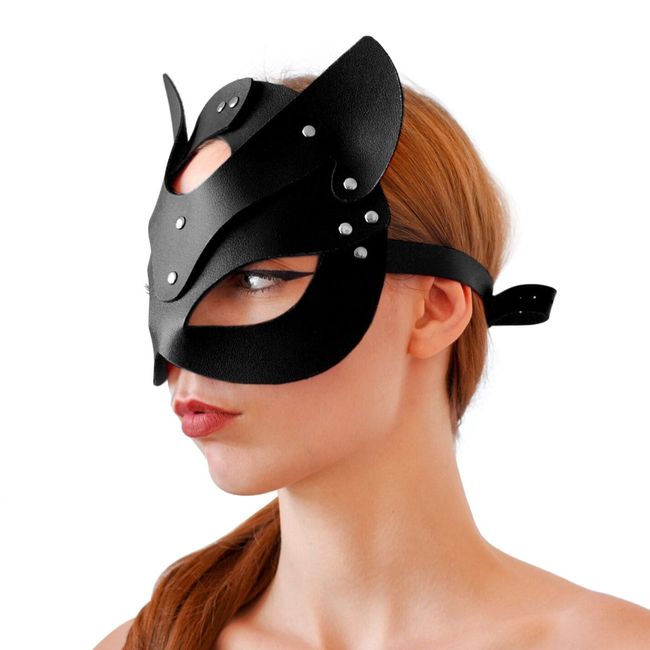 Маска кішечки з натуральної шкіри Art of Sex Cat Mask SO7479 фото