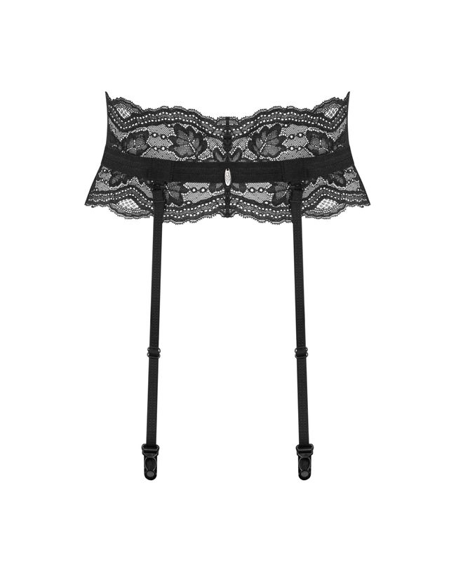 Obsessive Nutris Garter Belt, Black, M, L