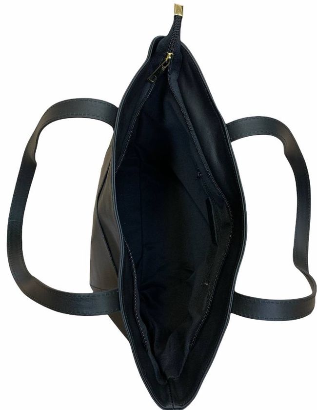 Большая кожаная сумка Italian Bags 13341 13341_black_savage фото