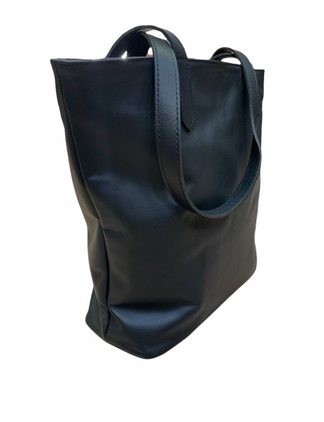 Большая кожаная сумка Italian Bags 13341 13341_black_savage фото