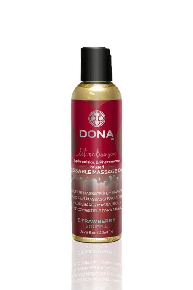 Массажное масло DONA Kissable Massage Oil (110 мл) можно для оральных ласк SO1537 фото